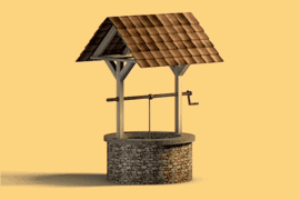 Gif animé puit manivelle